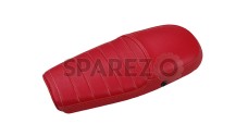 Royal Enfield GT and Interceptor 650cc Red Color Genuine Leather Dual Seat - SPAREZO